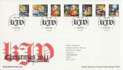 2011-11-08 Christmas Stamps T/House FDC (87149)