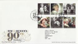 2016-04-21 Queens 90th Stamps T/House FDC (87160)