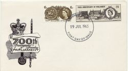 1965-07-19 Parliament Stamps Southend FDC (87253)