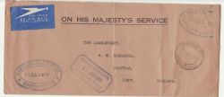 1939 On His Majesty's Service Envelope RM (87274)