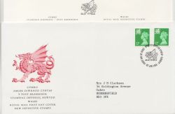 1986-01-07 Wales Definitive Cardiff FDC (87301)