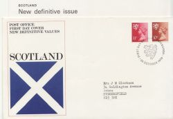 1976-10-20 Scotland Definitive Stamps Edinburgh FDC (87349)