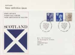 1983-04-27 Scotland Definitive Stamps Edinburgh FDC (87354)