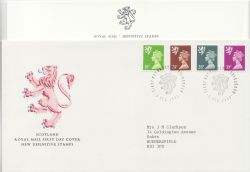 1991-12-03 Scotland Definitive Stamps Edinburgh FDC (87362)