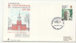 1976-06-02 American Independence Stamp Bath FDC (87399)