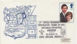 1981-08-29 Royal Wedding Decorated Tram Pmk (87456)