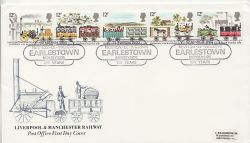 1980-03-12 Railway Stamps Earlestown FDC (87504)