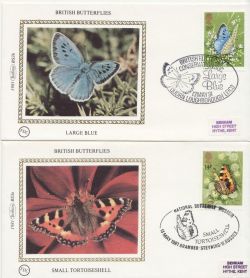 1981-05-13 Butterflies Stamps x4 Silk FDC (87510)