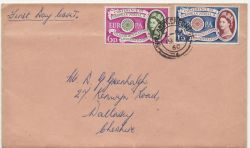 1960-09-19 Europa Stamps Wallasey cds FDC (87513)