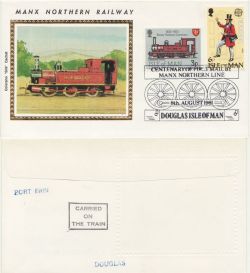 1981-08-08 Manx Northern Railway Carried Env (87540)