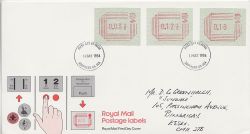 1984-05-01 Postage Labels Stamps Southend FDC (87601)
