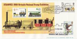 1980-03-12 Railway Stampex M/S Earlstown FDC (87663)