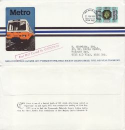 1977-05-11 First Mail Carried by Supertram Metro FDC (87678)