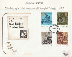 1976-09-29 First English Printing Press Windsor FDC (87722)