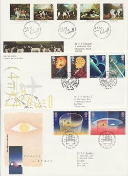 1991 Bulk Buy x8 First Day Covers Bureau Pmk's (87735)