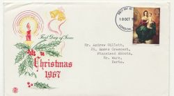 1967-10-18 Christmas Stamp London EC FDC (87780)