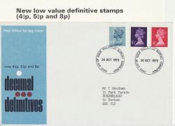 1973-10-24 Definitive Stamps Bureau FDC (87838)