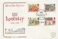 1986-06-17 Medieval Life Stamps London WC2 FDC (87863)