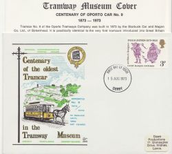 1973-08-15 Inigo Jones Stamp Tramway Museum FDC (87908)