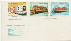 1989-05-24 Guinea Bissau Railway Stamps FDC (88016)