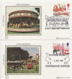 1983-10-05 British Fairs x4 Benham FDC (88069)