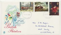 1967-07-10 British Painters Stamps Liverpool FDC (88121)