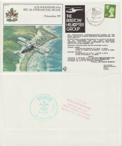 FF09 UK International Air Mail 60th BF 1653 PS (88148)