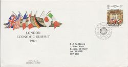 1984-06-05 Economic Summit Stamp Bureau FDC (88200)