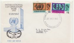 1965-10-25 United Nations Stamps Kingston FDC (88280)