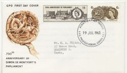 1965-07-19 Parliament Stamps Bureau London FDC (88285)