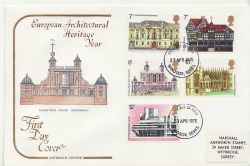 1975-04-23 Architectural Heritage Stamps Windsor FDC (88310)
