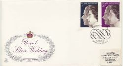 1972-11-20 Silver Wedding Stamps Windsor FDC (88350)