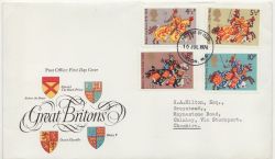 1974-07-10 Great Britons Stamps London WC FDC (88378)