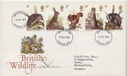 1977-10-05 British Wildlife Stamps London WC FDC (88396)