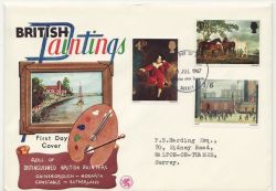 1967-07-10 British Painters Stamps Kingston FDC (88408)