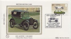 1982-10-13 Austin 7 Stamp Brooklands FDC (88427)