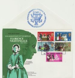 1970-04-01 Florence Nightingale Official FDC (88482)