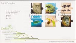 2009-02-12 Charles Darwin Stamps T/House FDC (88570)