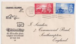 1948-05-10 Channel Is Liberation Stamps Guernsey FDC (88624)