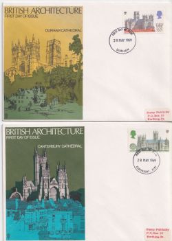 1969-05-28 British Cathedrals x6 SHS Trident FDC (88632)
