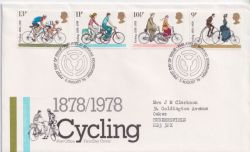 1978-08-02 Cycling Stamps Bureau FDC (88664)