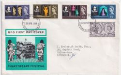1964-04-23 Shakespeare Festival Stratford FDC (88681)
