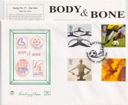 2000-10-03 Body and Bone Stamps Birmingham FDC (88862)