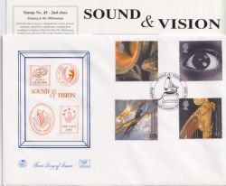 2000-12-05 Sound and Vision Stamps London FDC (88870)
