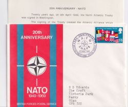 1969-04-02 NATO Anniversary BF 1081 PS FDC (88956)