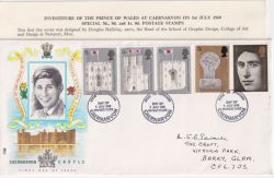 1969-07-01 Investiture Stamps Caernarvon FDC (88960)