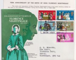 1970-04-01 Florence Nightingale Official FDC (88990)
