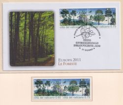 2011-06-21 Vatican City Europa Forests MNH + FDC (89021)