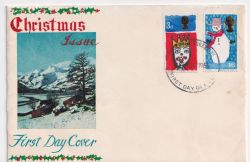 1966-12-01 Christmas Stamps Bradford FDC (89058)