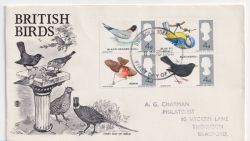 1966-08-08 British Birds Stamps PHOS Bradford FDC (89061)